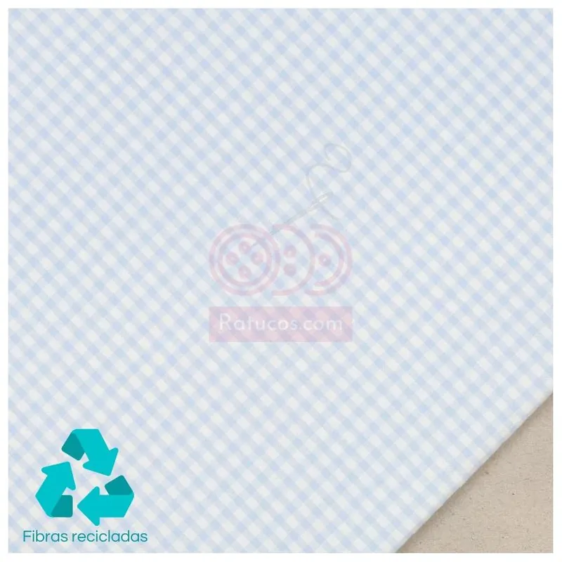 VICHY 0.3 cm AZUL SERIE SEERSUCKER Premium