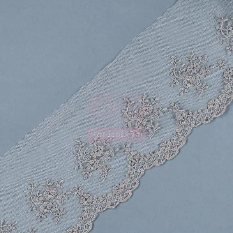 Precio Rebajado PUNTILLA TUL GRIS TUL54