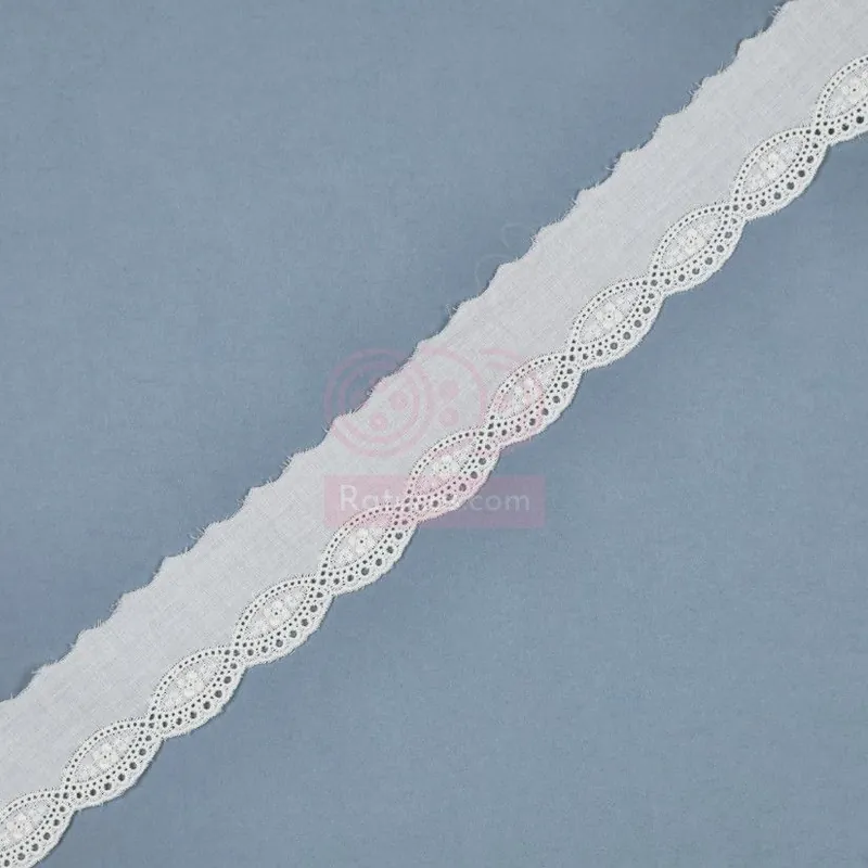 TIRA BORDADA PUNTILLA BLANCA TB14 Certificado