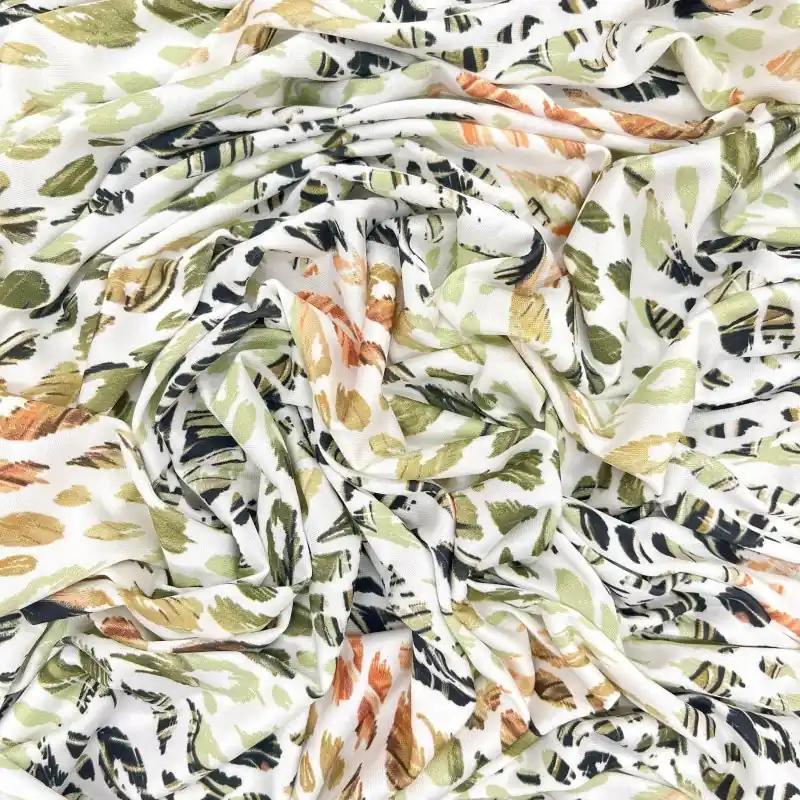 Lycra Estampada Abstracta Multicolor – Tejido Elástico para Moda y Baño Novedad