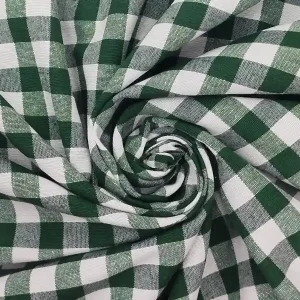 Tendencia Loneta Cuadros Vichy 15mm Verde Oscuro