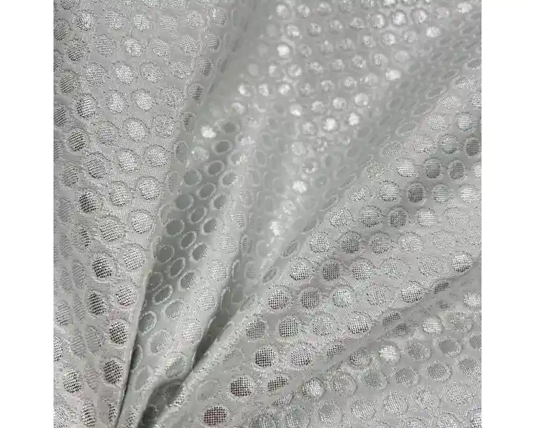 Premium Jacquard Lurex Plata