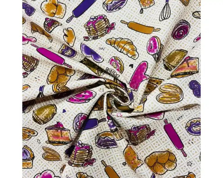 Algodón Patchwork Panadería Oferta Flash