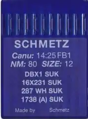 AGUJA INDUSTRIAL 80 CANU 14 SCHMETZ Certificado