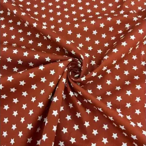 Algodón Patchwork Estrellas Teja Precio Económico