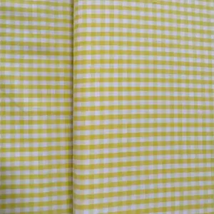 Algodón Vichy Amarillo 5mm Súper Precio