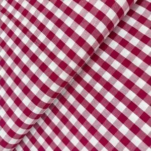 Algodón Vichy Cereza 10mm Precio Económico