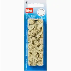 Venta Final Botones a Presión Beig - PRYM