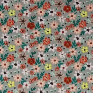 Alta Calidad MICROPANA GRIS FLORES COLORES