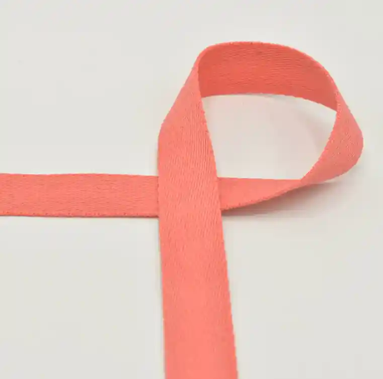 Exclusivo CINTA MOCHILA ALGODON POLIESTER CORAL 25mm