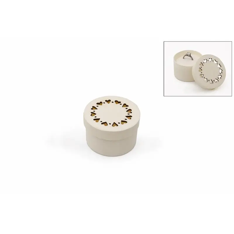 Exclusivo SET 6 CAJAS BALSA RECORTADA D.6X4CM