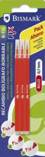 3 RECAMBIOS BOLIGRAFO BORRABLE ROJO Envío Gratis