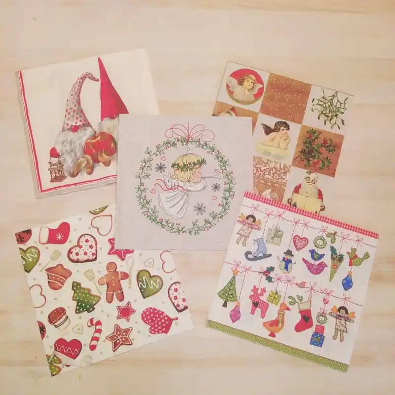 Popular Surtido 20 servilletas decoupage Navidad
