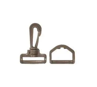 MOSQUETON Y ANILLA 60x32 MM TOPO Moderno