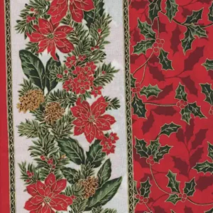 Alta Calidad NAVIDAD ACEBO ROJO CON CENEFA POISENTIA