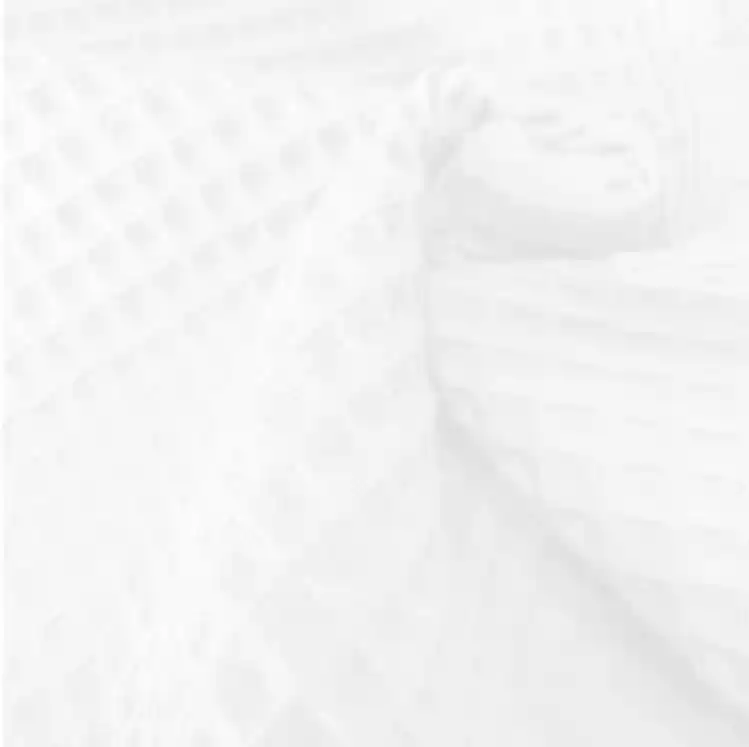 TROZO WAFFLE ALGODON BLANCO 70cm Envío Inmediato