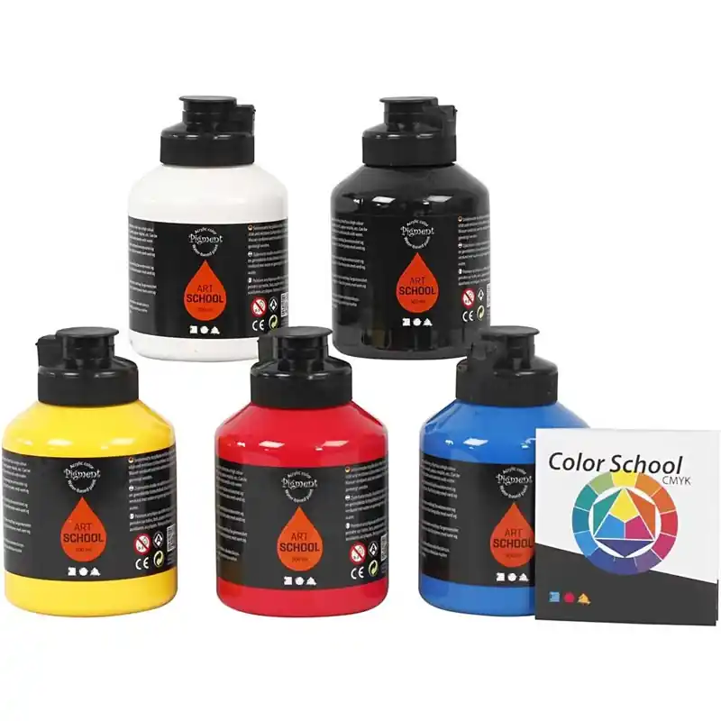 Mejor Precio Pintura Pigment Art School - 5x500 ml