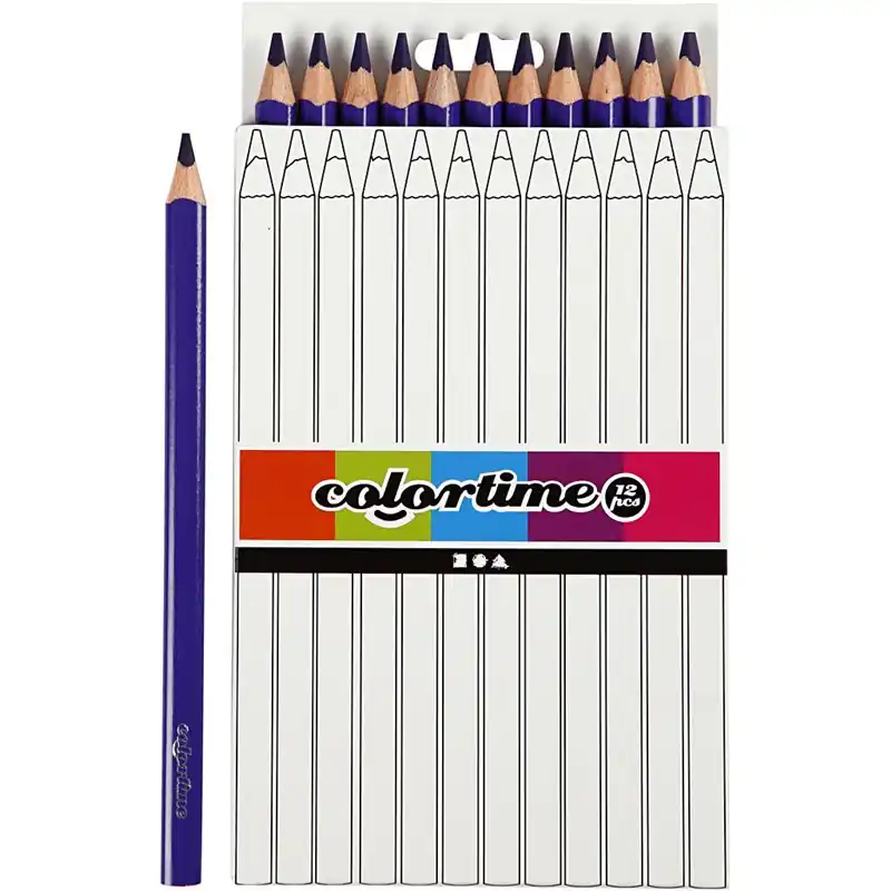 Lápices de colores Colortime - 12 unidades Precio Bajo
