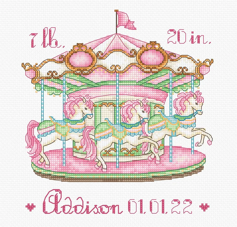 Imprescindible (Must-Have) Carousel - L8046 LETISTITCH - Kit de Punto de Cruz