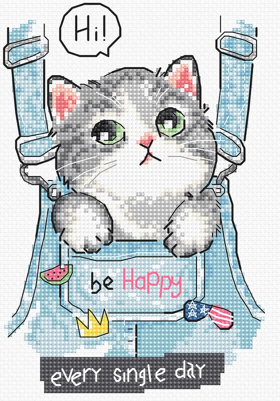 Be Happy! - L8042 LETISTITCH - Kit de Punto de Cruz Ordena Ya
