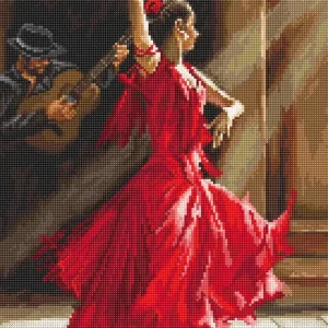 L8023 Flamenco - LETISTITCH - Kit de Punto de Cruz Tendencia