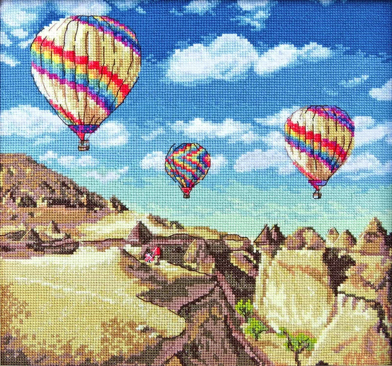Globos sobre el Gran Cañón, Kit de Punto de Cruz - LETISTITCH LETI 961 Nuevo Modelo