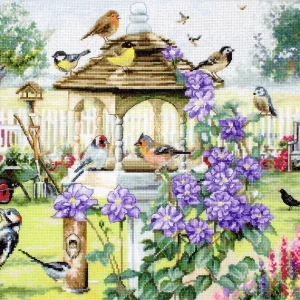 Bird Table - LETI 944 LETISTITCH - Kit de Punto de Cruz Hecho A Mano
