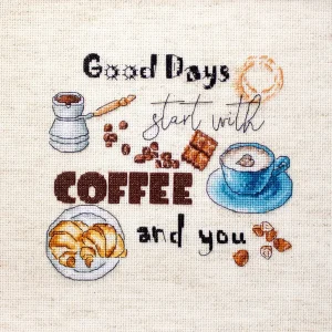 Coffee Time - Kit de Punto de Cruz LETISTITCH LETI 927 Edición Limitada