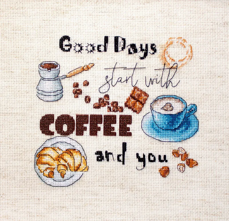 Coffee Time - Kit de Punto de Cruz LETISTITCH LETI 927 Edición Limitada