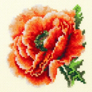 Lujoso Kit de Punto de Cruz Amapola - Magic Needle 150-012