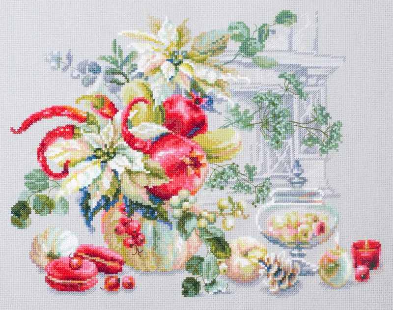 Precio Económico 120-011 Improvisación de invierno. Kit de Punto de Cruz Magic Needle