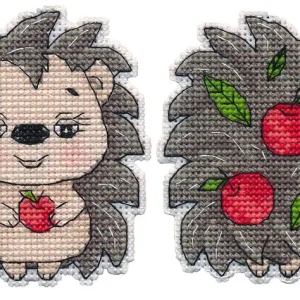 Favorito De Clientes Adorno de árbol de Navidad. Erizo - 1505 OVEN - Kit de punto de cruz