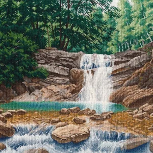 Oferta Flash Cascada en el Río Pshada - 1470 OVEN - Kit de punto de cruz