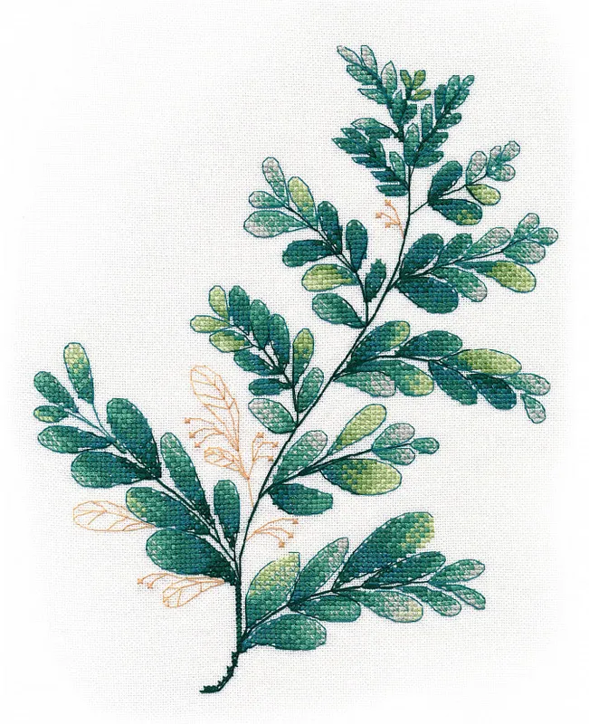 Verdes tropicales #3 - 1316 OVEN - Kit de punto de cruz Premium