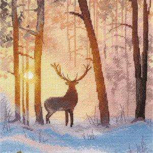 En el bosque de invierno - 1399 OVEN - Kit de punto de cruz Nueva Colección