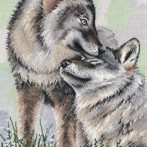 Novedad Juntos y para siempre. Lobos - 1331 OVEN - Kit de punto de cruz