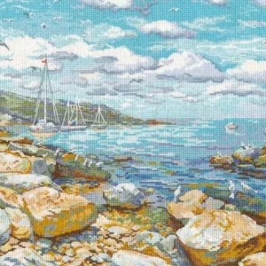 Costa de Crimea. Mar - 1177 OVEN - Kit de punto de cruz Solo Por Tiempo Limitado