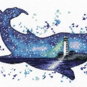1039 Mundo animal. Ballena - OVEN - Kit de punto de cruz Edición Limitada