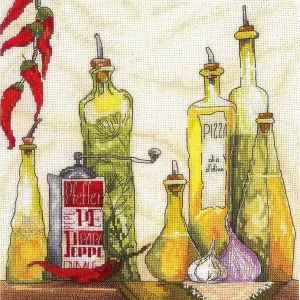 Últimas Unidades Kit de Punto de Cruz Andriana - Aceite de Especias SANP-65