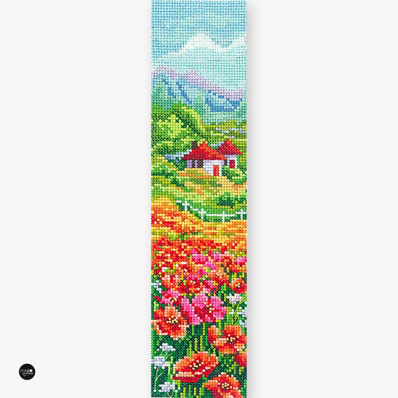 Envío Gratis Amapolas - Andriana - Kit de punto de cruz SANZ-65