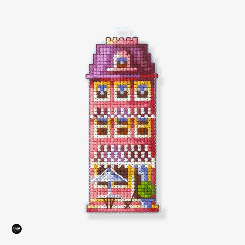 Casa Rosa - Andriana - Kit de punto de cruz SAND-17 Nuevo Modelo