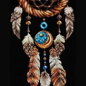 Máxima Calidad Atrapasueños Luna - Andriana - Kit de punto de cruz SANL-16