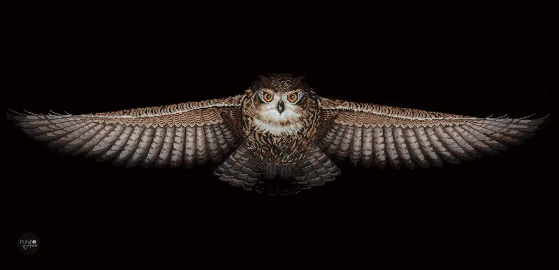 Precio Reducido Búho - SANS-44 Andriana - Kit de punto de cruz