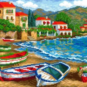 BAHÍA AZUL - SANL-13 Andriana - Kit de punto de cru Certificado