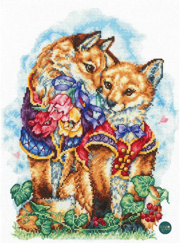 Foto de boda. Zorros - SANS-50 Andriana - Kit de punto de cruz Novedad