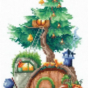 Popular Casas en los árboles. Generosa - SAND-22 Andriana - Kit de punto de cruz