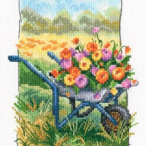 Flores. El viejo jardín de la abuela - RTO C347 - Kit de punto de cruz Devolución Gratuita