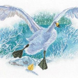 Oferta De Temporada M854 Ganso blanco en la nieve blanca - RTO - Kit de punto de cruz