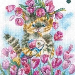 M839 Primavera de tulipán - RTO - Kit de punto de cruz Profesional