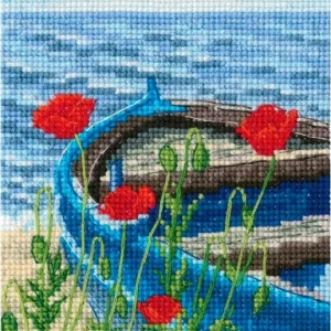 C337 Amapolas - RTO - Kit de punto de cruz Auténtico